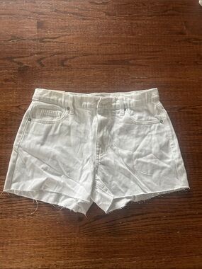 NWT High Rise White Denim Shorts